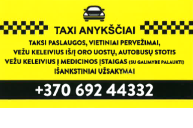 Taksi paslaugos