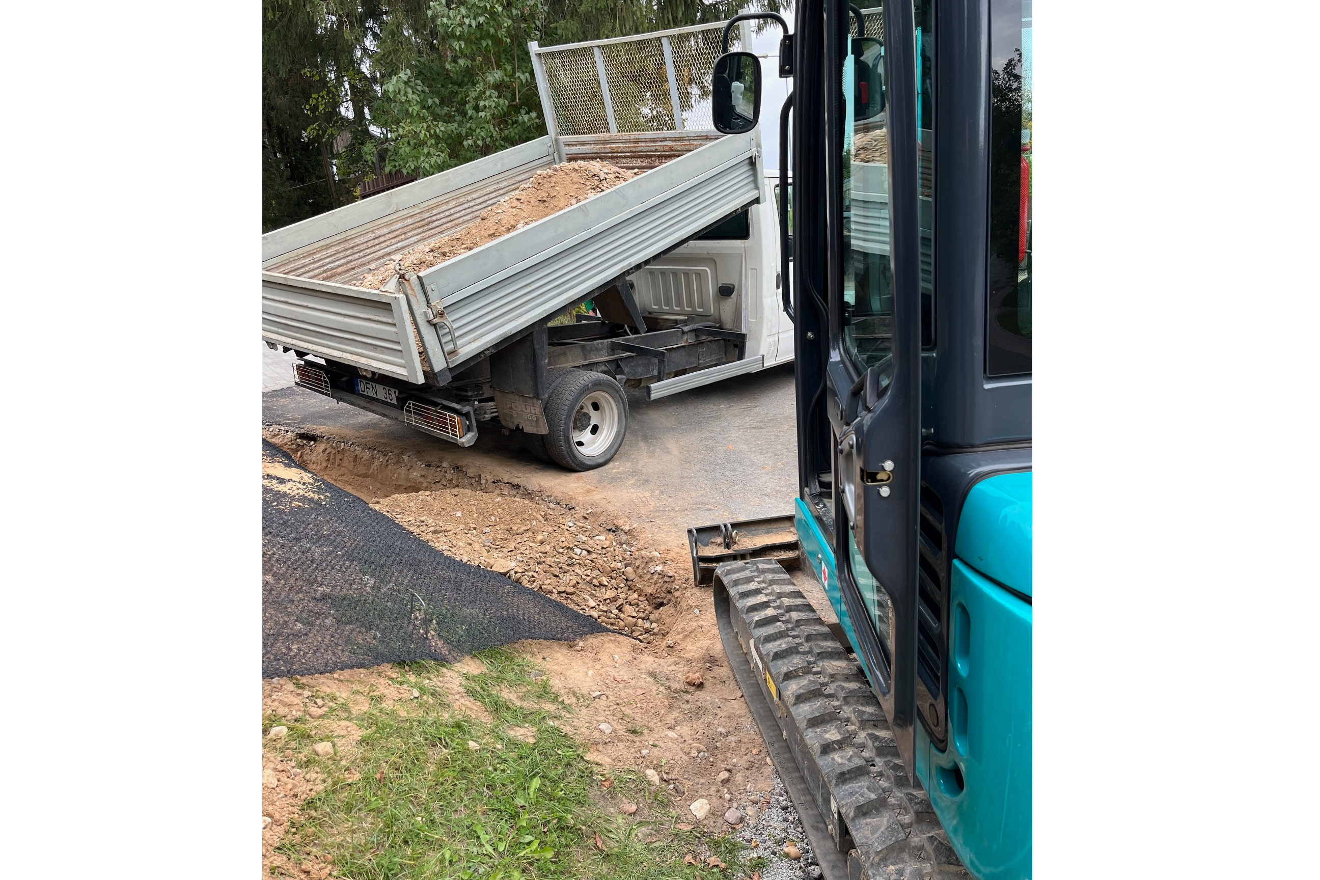 Mini ekskavatoriaus paslaugos